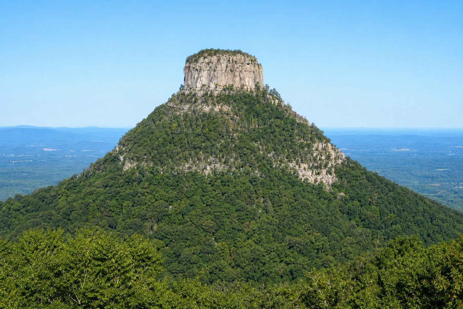 Pilot Mountain NC autumn fall colors